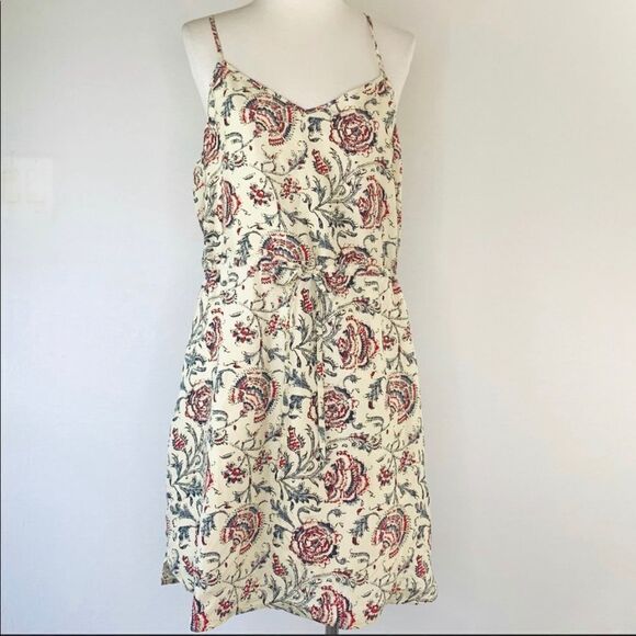 Madewell Silk Floral Dress Style A5725 - Picture 2 of 2